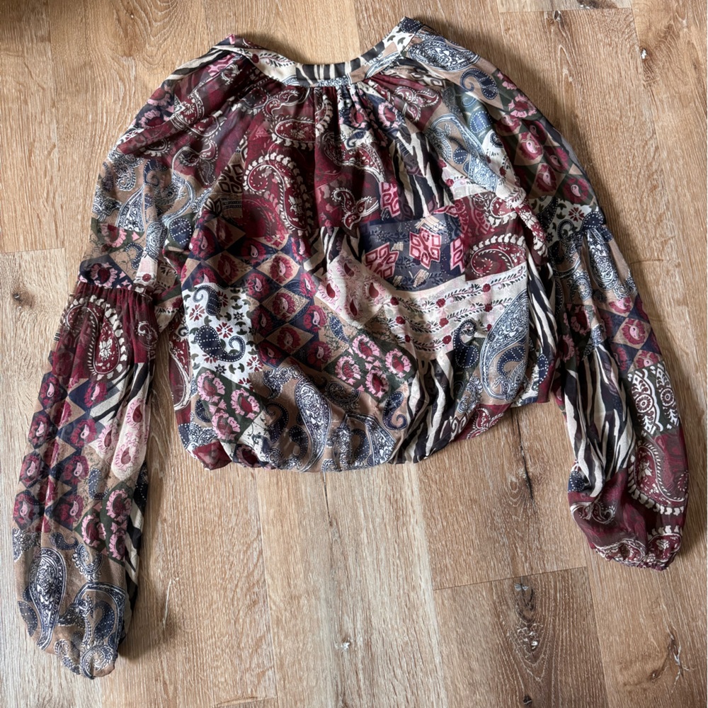 Veronica Beard Brown Multi Jayce Patchwork Paisle… - image 6